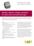 Flexible, efficient voltage translation for open-drain and push-pull apps NXP bidirectional voltage