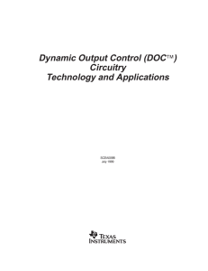 Dynamic Output Control (DOC ) Circuitry Technology and Applications