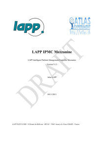LAPP IPMC Mezzanine LAPP Intelligent Platform Management Controller Mezzanine Version V1.5