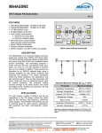 MA4AGSW2 SPDT AlGaAs PIN Diode Switch  FEATURES