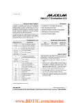 Evaluates:  MAX117/MAX118 MAX117 Evaluation Kit _______________General Description ____________________________Features