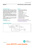 MAX2181 FM Automotive Low-Noise Amplifier General Description Features