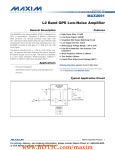 MAX2691 L2 Band GPS Low-Noise Amplifier General Description Features