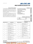 MAX15046B Evaluation Kit Evaluates: General Description Features
