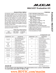 Evaluates: MAX1637 MAX1637 Evaluation Kit General Description ____________________________Features