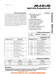 Evaluates:  MAX1534 MAX1534 Evaluation Kit General Description Features
