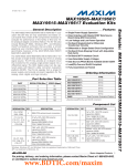 Evaluate:  MAX19505–MAX19507/MAX19515–MAX19517 MAX19505–MAX19507/ MAX19515–MAX19517 Evaluation Kits General Description