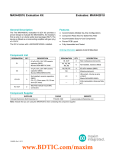 MAX44281U Evaluation Kit Evaluates: MAX44281U General Description Features