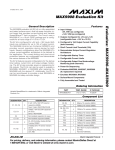 Evaluates: MAX5906–MAX5909 MAX5908 Evaluation Kit General Description Features