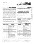 Evaluates:  MAX6951 MAX6951 Evaluation Kit General Description Features
