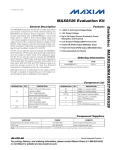 Evaluates:  MAX8526/MAX8527/MAX8528 MAX8526 Evaluation Kit General Description Features