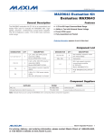 MAX9643 Evaluation Kit Evaluates: MAX9643 General Description Features