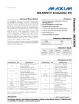 MAX9934T Evaluation Kit Evaluates: General Description Features