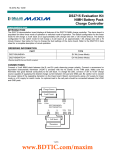 DS2715 Evaluation Kit NiMH Battery Pack Charge Controller