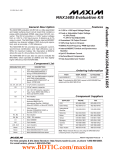 Evaluates:  MAX1684/MAX1685 MAX1685 Evaluation Kit General Description Features