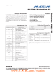 MAX3162 Evaluation Kit Evaluates: General Description Features