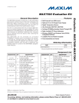 Evaluates:  MAX7500–MAX7504 MAX7500 Evaluation Kit General Description Features