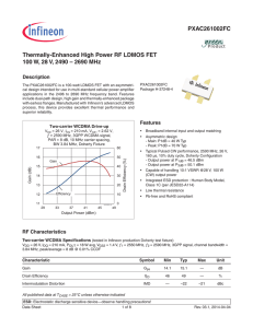 PXAC261002FC Thermally-Enhanced High Power RF LDMOS FET Description
