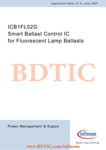 BDTIC www.BDTIC.com/infineon ICB1FL02G Smart Ballast Control IC