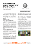 NCP1351PRINTGEVB NCP1351 16 V/32 V – 40 W Printer Power Supply Evaluation Board