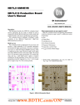 NB7L216MNEVB NB7L216 Evaluation Board User's Manual EVAL BOARD USER’S MANUAL