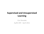 Supervised and Unsupervised  Learning  Ciro Donalek  Ay/Bi 199 – April 2011 