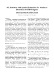 ML Detection with Symbol Estimation for Nonlinear Distortion of OFDM Signals