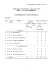 With effect from SCHEME OF INSTRUCTION &amp; EXAMINATION B.E.II YEAR (CSE) (Autonomous)