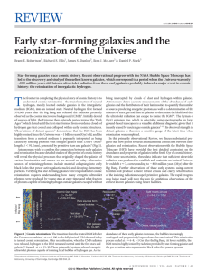 REVIEW Early star-forming galaxies and the reionization of the Universe