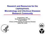 Research and Resources for the Microbiology and Infectious Diseases Research Community Leptospirosis