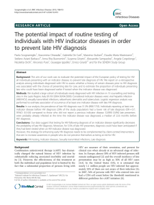 The potential impact of routine testing of