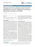 Bringing non-human primate research into the about elite controllers of HIV/AIDS