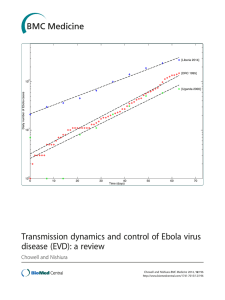 Transmission dynamics and control of Ebola virus disease (EVD): a review