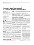 Neurologic Manifestations and Outcome of West Nile Virus Infection BRIEF REPORT