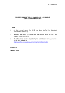 ACDP/100/P7a 1. A  draft  annual  report  for ...