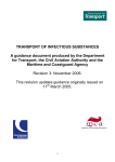 TRANSPORT OF INFECTIOUS SUBSTANCES A guidance document produced by the Department