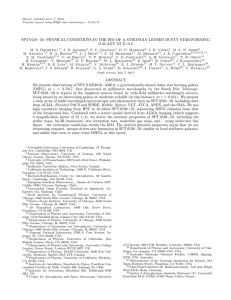 SPT 0538−50: PHYSICAL CONDITIONS IN THE ISM OF A STRONGLY... GALAXY AT Z=2.8