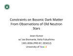 Constraints on Bosonic Dark Matter  From Observations of Old Neutron From Observations of Old Neutron  Stars