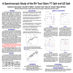 A Spectroscopic Study of the RV Tauri Stars TT Oph... Guillermo Hernandez , Donald K. Walter , Jennifer Cash