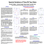 Spectral Variations of Three RV Tauri Stars Donald K. Walter