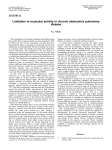 Limitation to muscular activity in chronic obstructive pulmonary disease EDITORIAL K.J. Killian