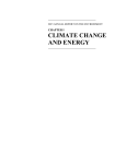 CLIMATE CHANGE AND ENERGY CHAPTER I 2015 ANNUAL REPORT ON THE ENVIRONMENT