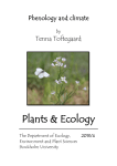 Plants &amp; Ecology Phenology and climate Tenna Toftegaard