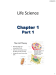 Life Science Chapter 1 Part 1 The Cell Theory