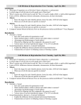 Cell Division &amp; Reproduction Test: Tuesday, April 26, 2016