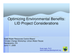 Optimizing Environmental Benefits: LID Project Considerations