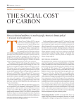 T The Social coST of carbon