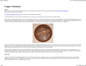 Copper Chemistry