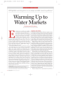 E Warming Up to Water Markets
