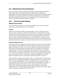 3.6   Greenhouse Gas Emissions